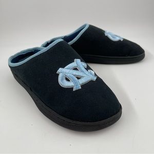 NWT! NC Tarheels Men’s Blue Embroidered Bedroom Slippers Slides -Size  7/8